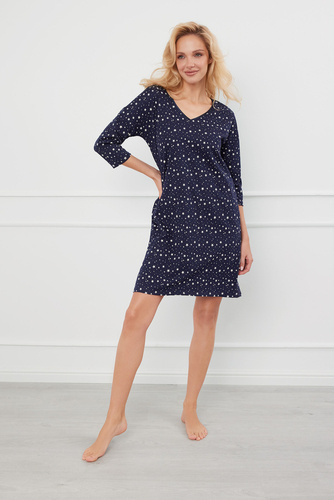 Noční košile Libra, 3/4 rukávy Italian Fashion - potisk