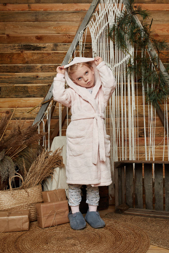 Dívčí župan Drina Italian Fashion - - růžový