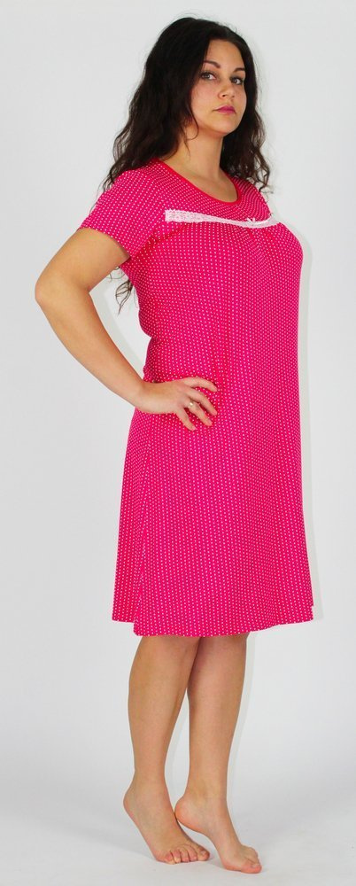 441 Juliette Forex noční košile - malinové puntíky