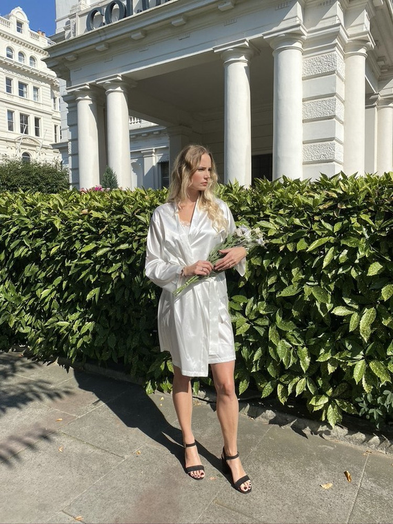 797 Klasický dámský župan Forex - perleťový