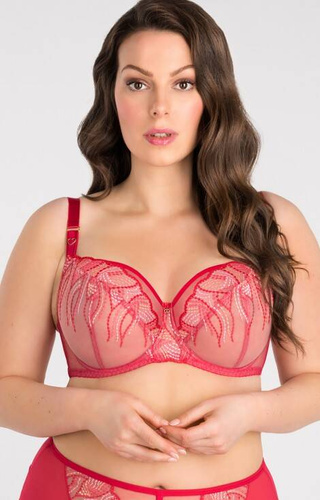 Gorsenia K 828 Crazy Heart soft bra - červená
