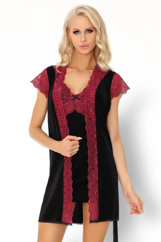 Kumiko LC 90428 Růžový dámský župan Rosses Collection LivCo Corsetti