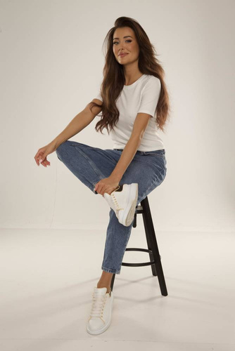 698 Freya Halenka s krátkým rukávem De Lafense - ecru barva