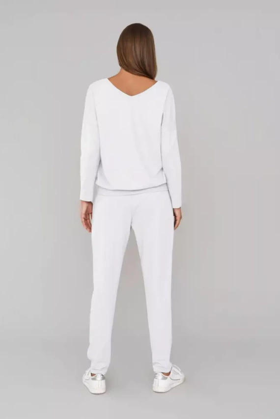 Karina Dámský komplet s dlouhým rukávem, kalhoty Italian Fashion - bílý