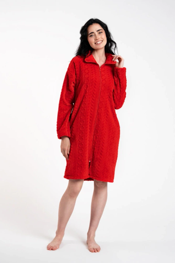 Dámský župan Rena Italian Fashion - červený