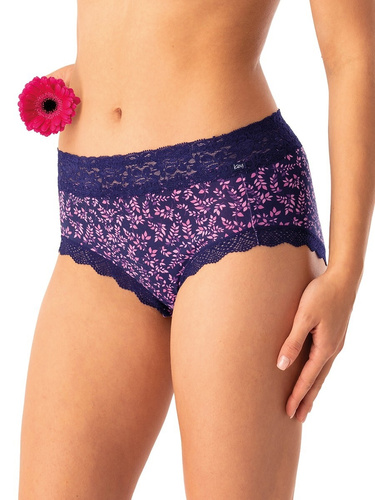 Dámské kalhotky Key LPC 547 navy pink - bavlněné, pohodlné, sada 2 kusů