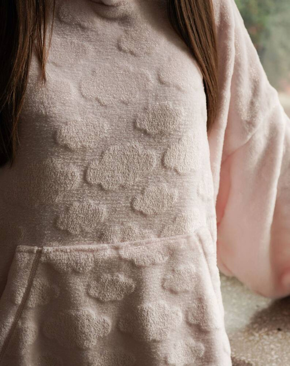 Runa Dámská halenka s kapucí Italian Fashion - růžová