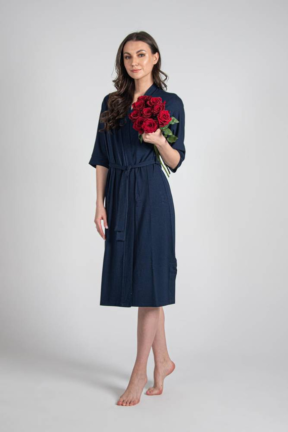 942 Visa Dlouhý župan De Lafense - tmavě modrý