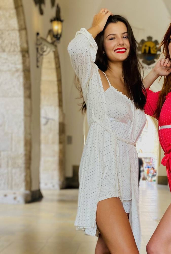 915 Dots Dámské pyžamo Forex - ecru