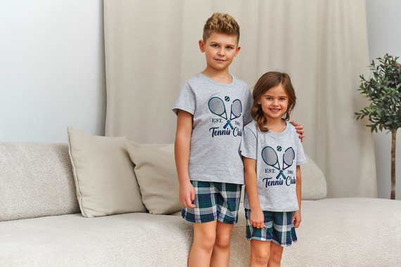 Dětské pyžamo Doctor Nap 7402 Tennis bavlněné