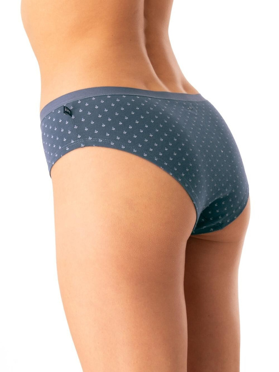 Dámské kalhotky Key LPN 742 graphite - bavlněné, pohodlné, sada 2 kusů