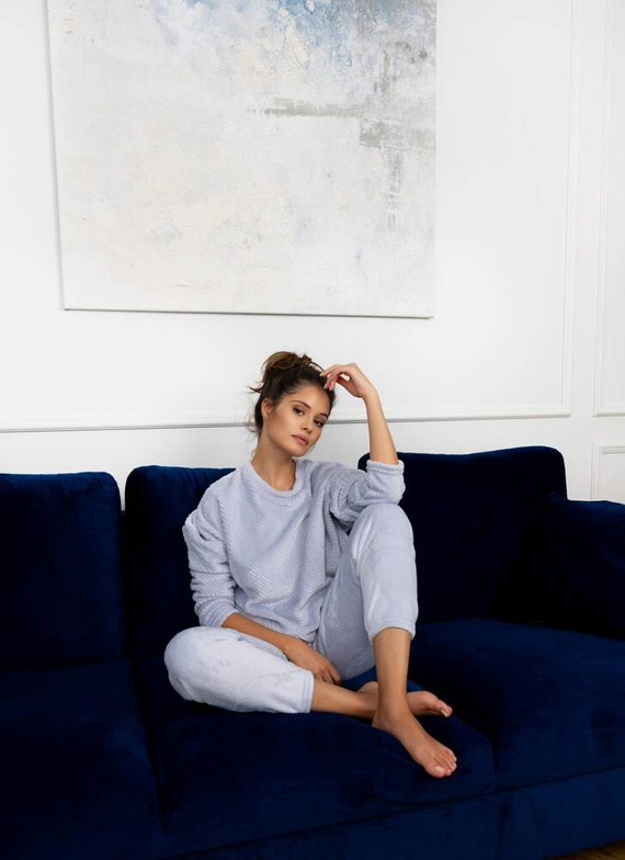 Dámské pyžamo Esme Soft Sensis - šedé