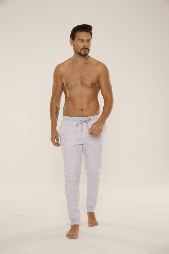 813 Indigo Pánská tepláková souprava De Lafense - světlý melír