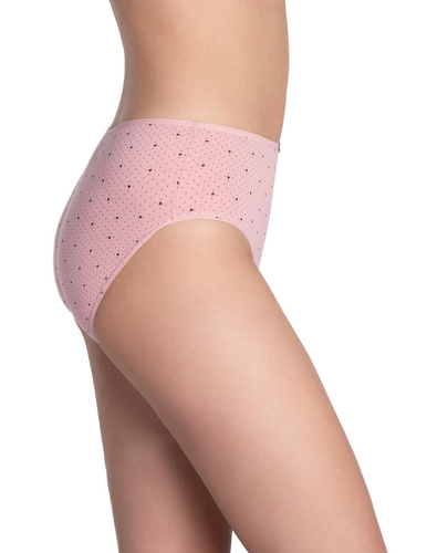 Lama L-122 BI-65 pink/black - klasické bavlněné bikiny, 3 kusy v balení