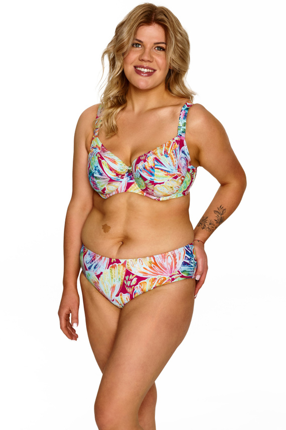 Figi bikini Bianca 1 Lupoline – barevný potisk a pohodlný střih