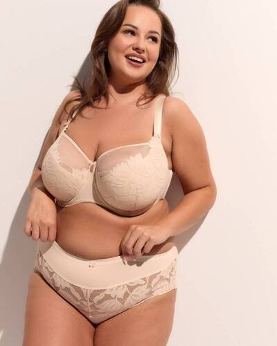 BSM 1134 Keto Polovyztužená podprsenka (poloměkká) Maxi Gaia- béžová