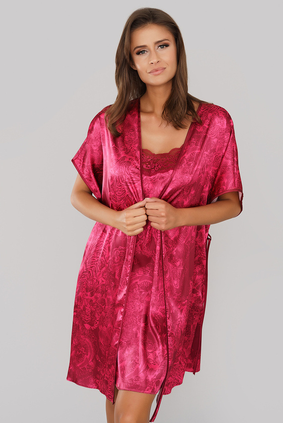 Impresja Dámský župan Italian Fashion burgundy