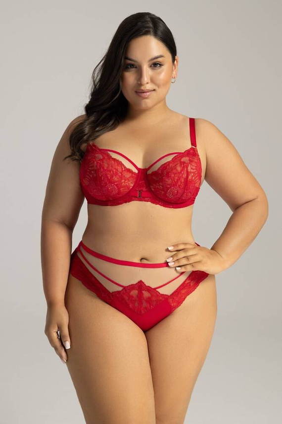 2157 AVA Dámské kalhotky - červené