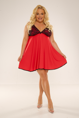 713 Noční košile Cloche Forex - červená