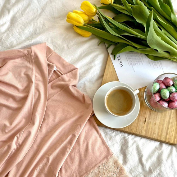 643 Noela Dámský župan De Lafense - béžový