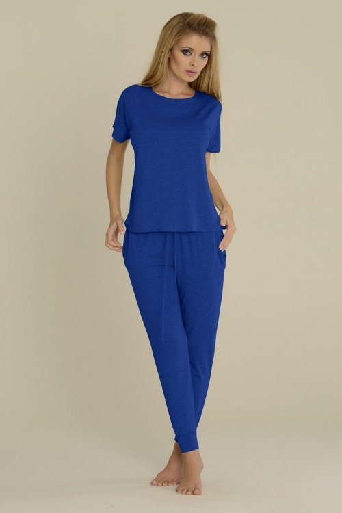 524 Paula Dámské pyžamo De Lafense - chrpová barva