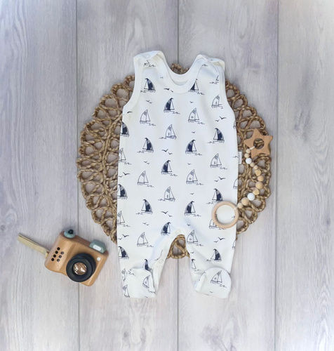 Kojenecké dupačky Mamatti SC16030 Lodě – bavlněné dupačky pro miminko