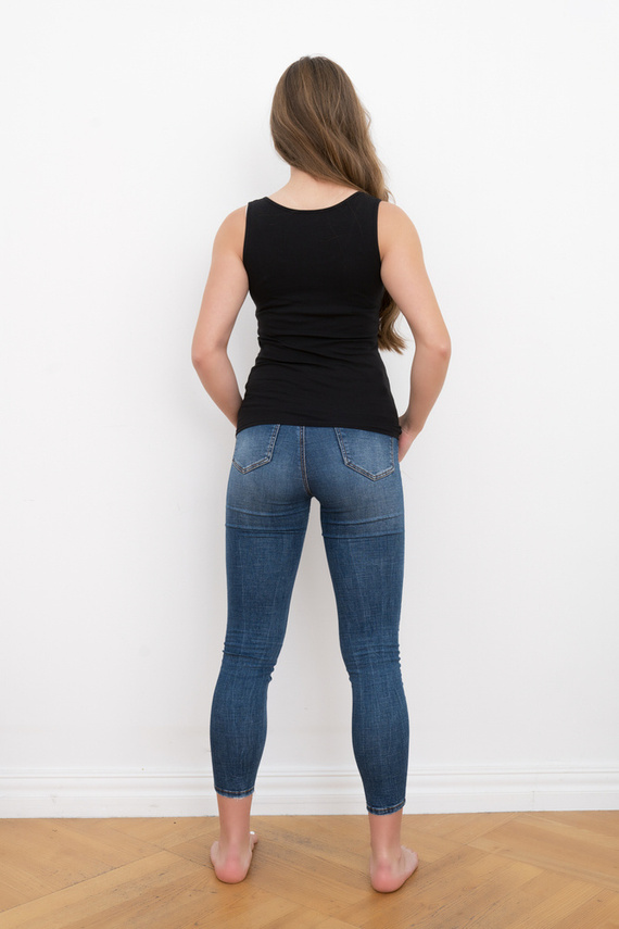 Ibiza Dámská košile se širokými rameny Italian Fashion- černá