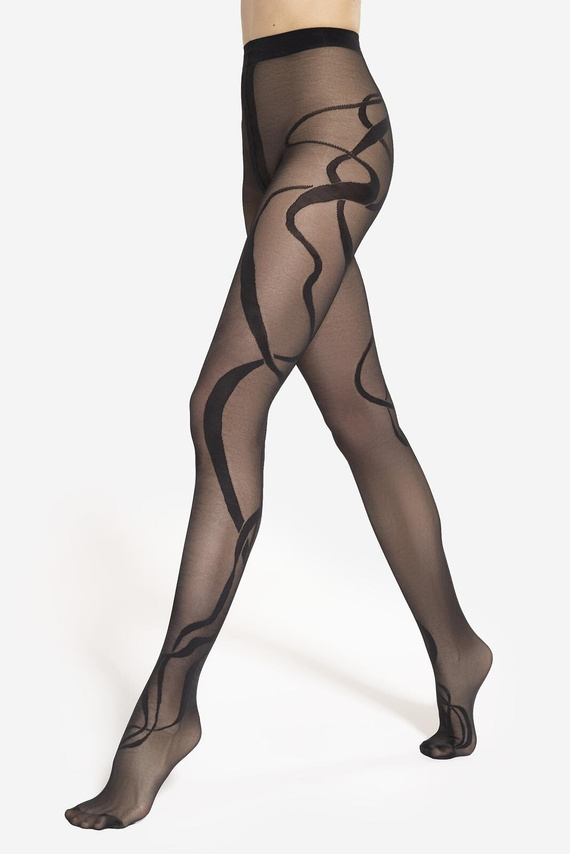 Modern 10 Punčocháče Gatta - 40 den, umělecký vzor, matné