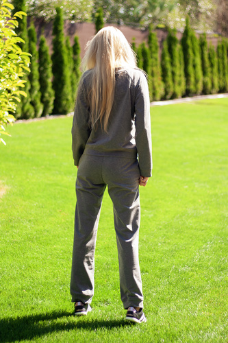 Antao dámský teplákový komplet Mirale, bavlna s elastanem, polská výroba - šedý