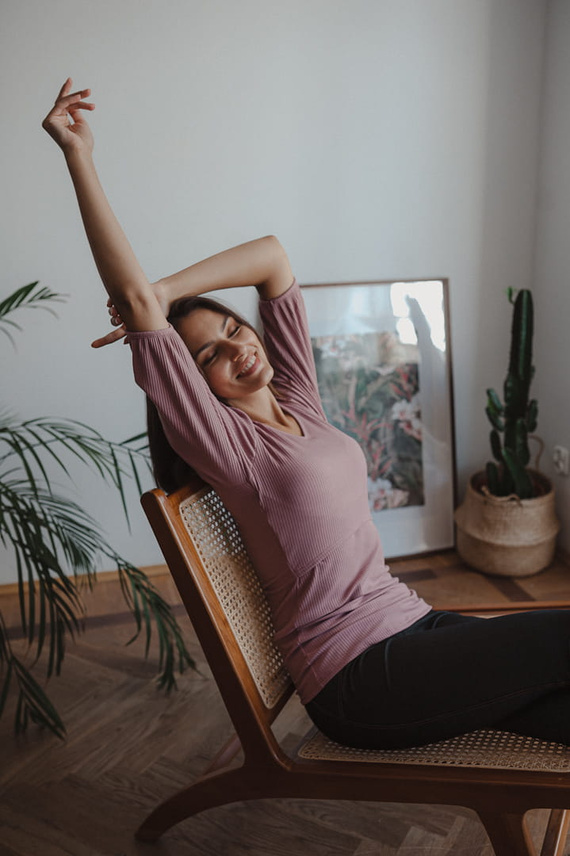 Těhotenská a kojicí halenka Milk&Love Milky Puff žebrovaná buf rukáv