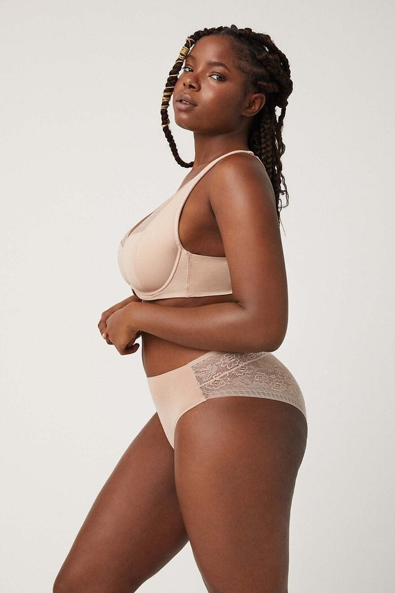 19671 Béžové kalhotky Ysabel Mora - krajkové, ženské, pohodlné