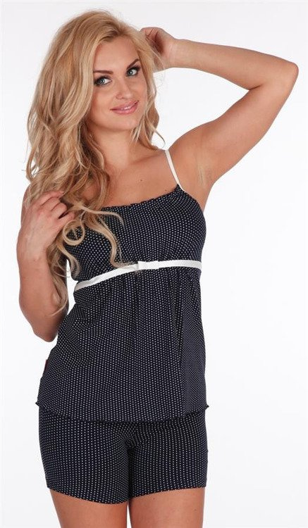 915 Dots Forex dámské pyžamo - tmavě modré