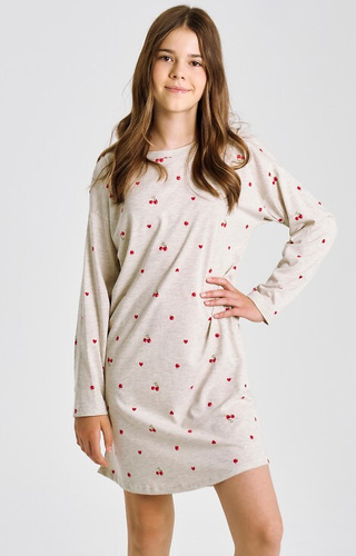 3504 Adele Taro melange - Dívčí tričko s dlouhým rukávem, bavlna