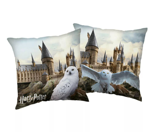 Dětský polštář Harry Potter "Hedwig 02" od Jerry Fabrics | Polyester s bavlněnou texturou, lehká výplň