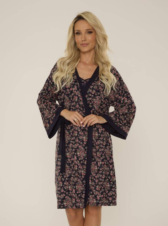 468 Mia Forex dámský župan - tmavě modrý