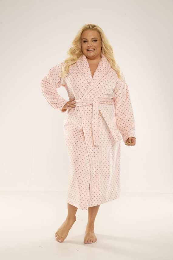 548 Dámský župan Melanie Long Forex - lososový