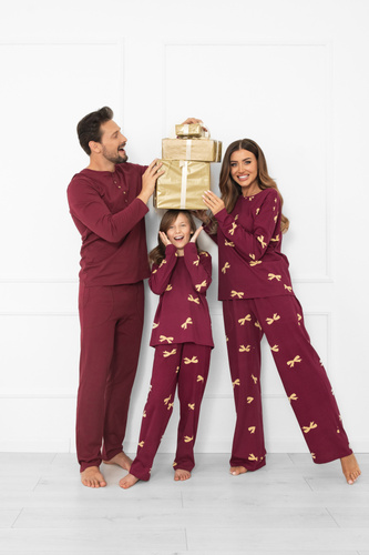 Kwadro Dámské pyžamo Italian Fashion - bavlna, dlouhý rukáv a kalhoty