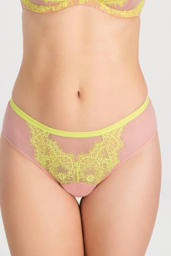 Gorsenia K 863 Summer Time Brazilské kalhotky limetkově zelené