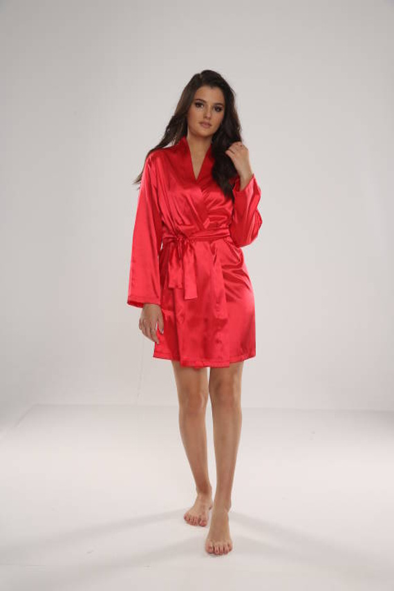 797 Klasický dámský župan Forex - červený