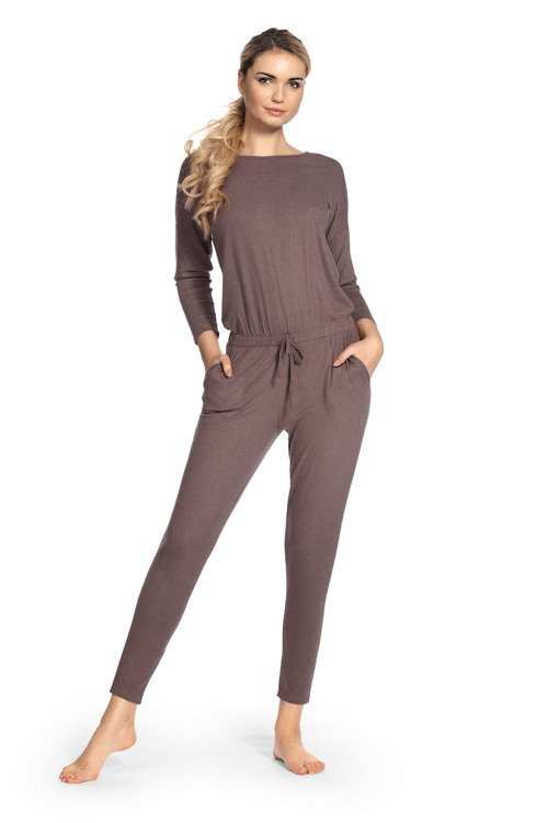 305 Paula Dámský pyžamový kostým - Mocca