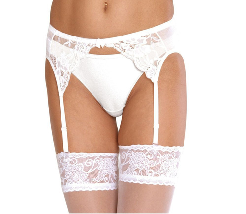 136 Forex podvazkový pás - bílý