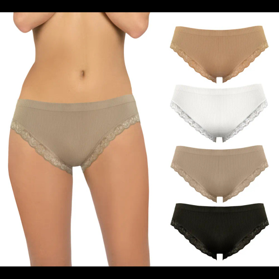 Dámské kalhotky Sesto Senso 6108 krajka bezešvé elastické pohodlné sabia