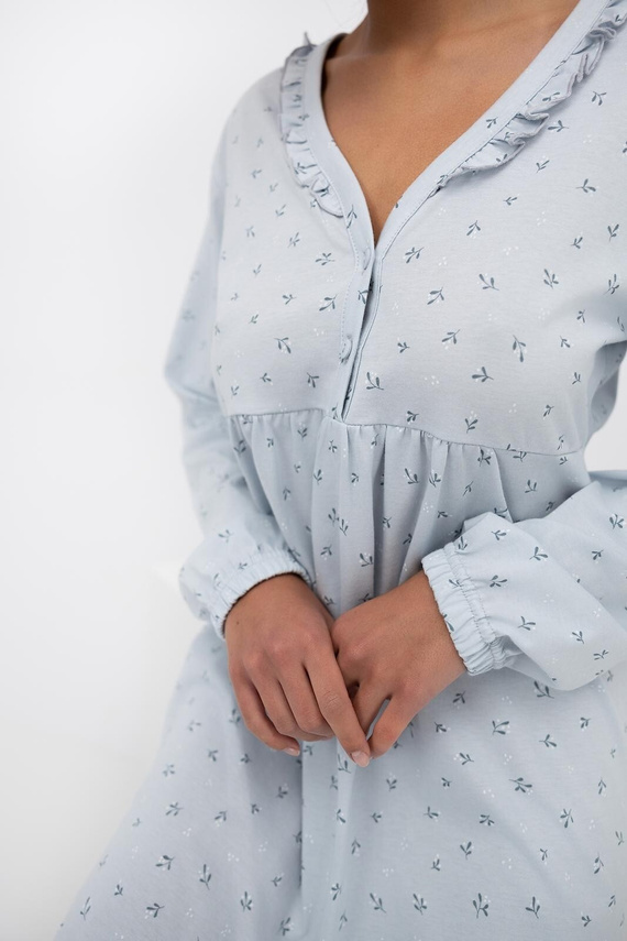 Lucille Dámská košile Sensis holubice - bavlněná noční košile s volánem