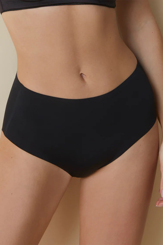 503 Dámské maxi kalhotky Braga Selene černé - vysoký střih, bezešvé, tvarující