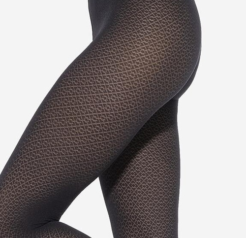 Loretta 158 Gatta dámské punčochové kalhoty - 50 den, vzorované, matné - nero