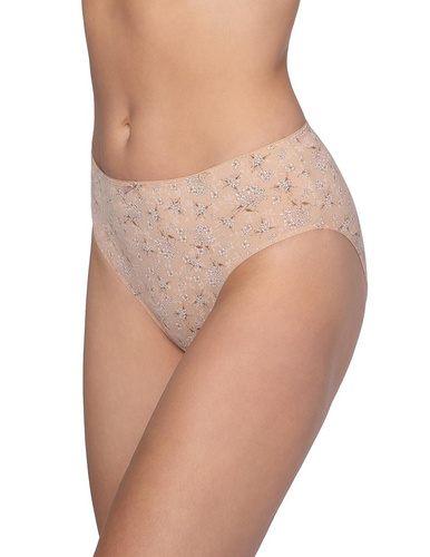 Figi L-120 BI-104 Lama béžové – Bavlněné, klasický střih, 3 kusy