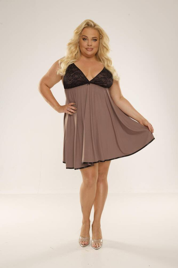 713 Noční košile Cloche Forex - mocca