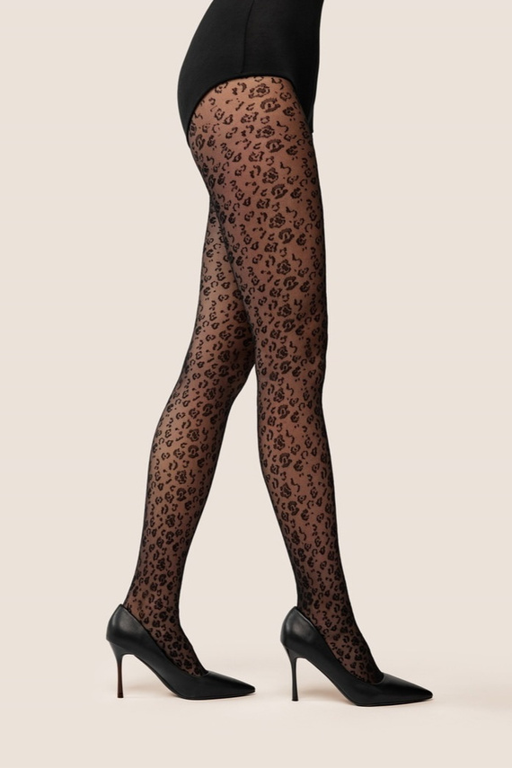 Gabriella Leonia 20 den punčochové kalhoty leopard – jemné