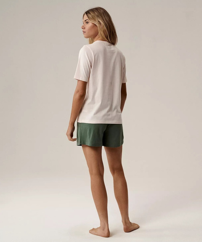 Dámské pyžamo Atlantic NLP-498E růžovo-zelené - bavlněné, pohodlné a elegantní