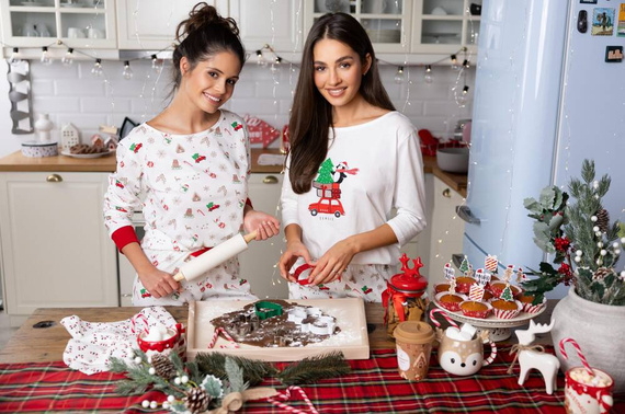 Dámské pyžamo Samantha Sensis -ecru